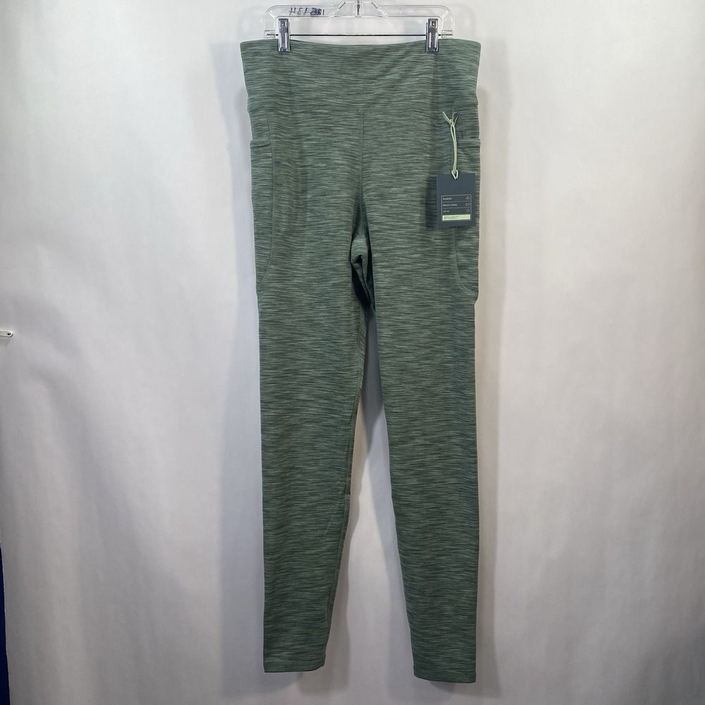 We Wander Spacedye Green 7/8‎ Length Leggings Large L